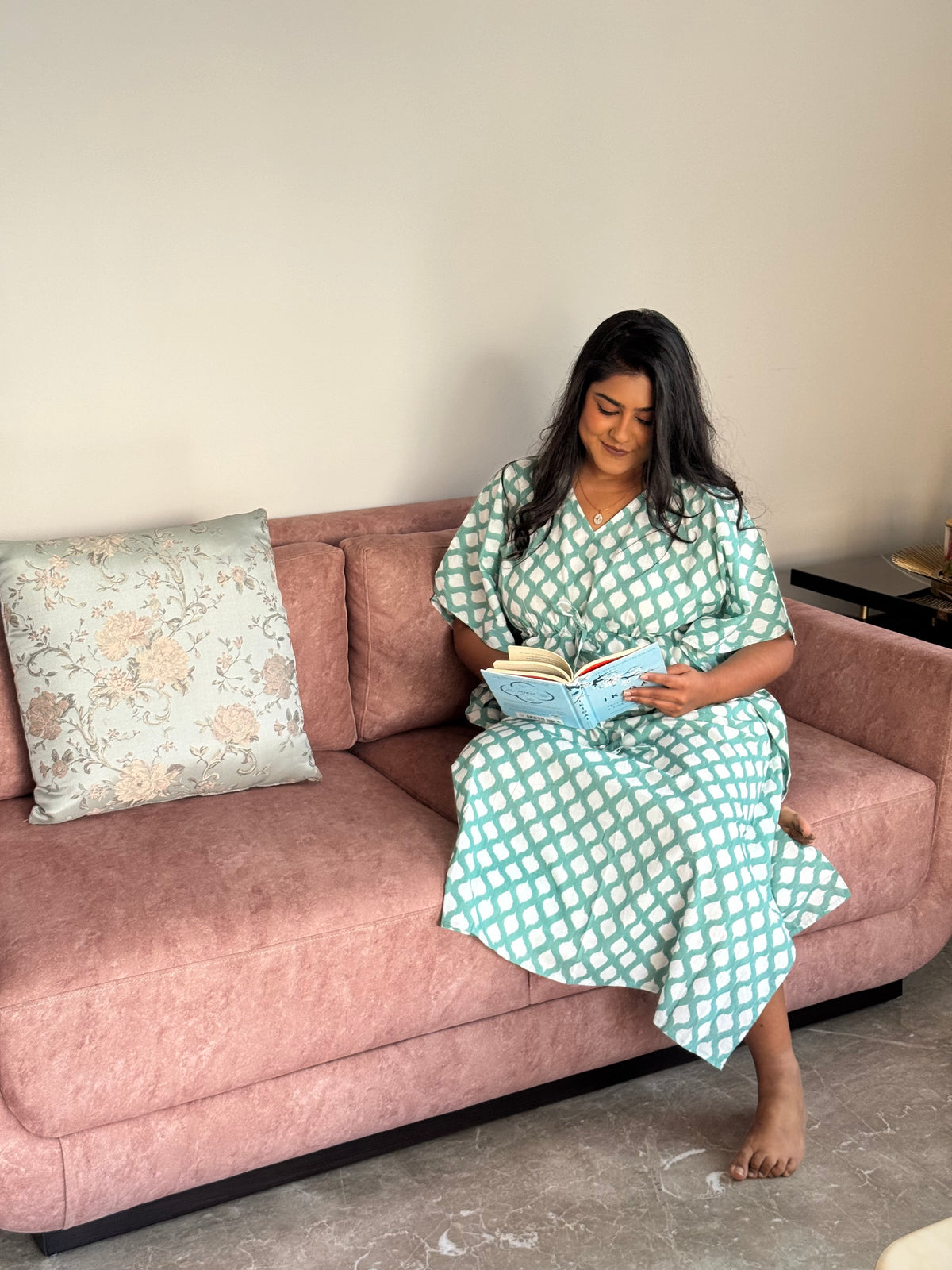 Whimsical Ikat Kaftan