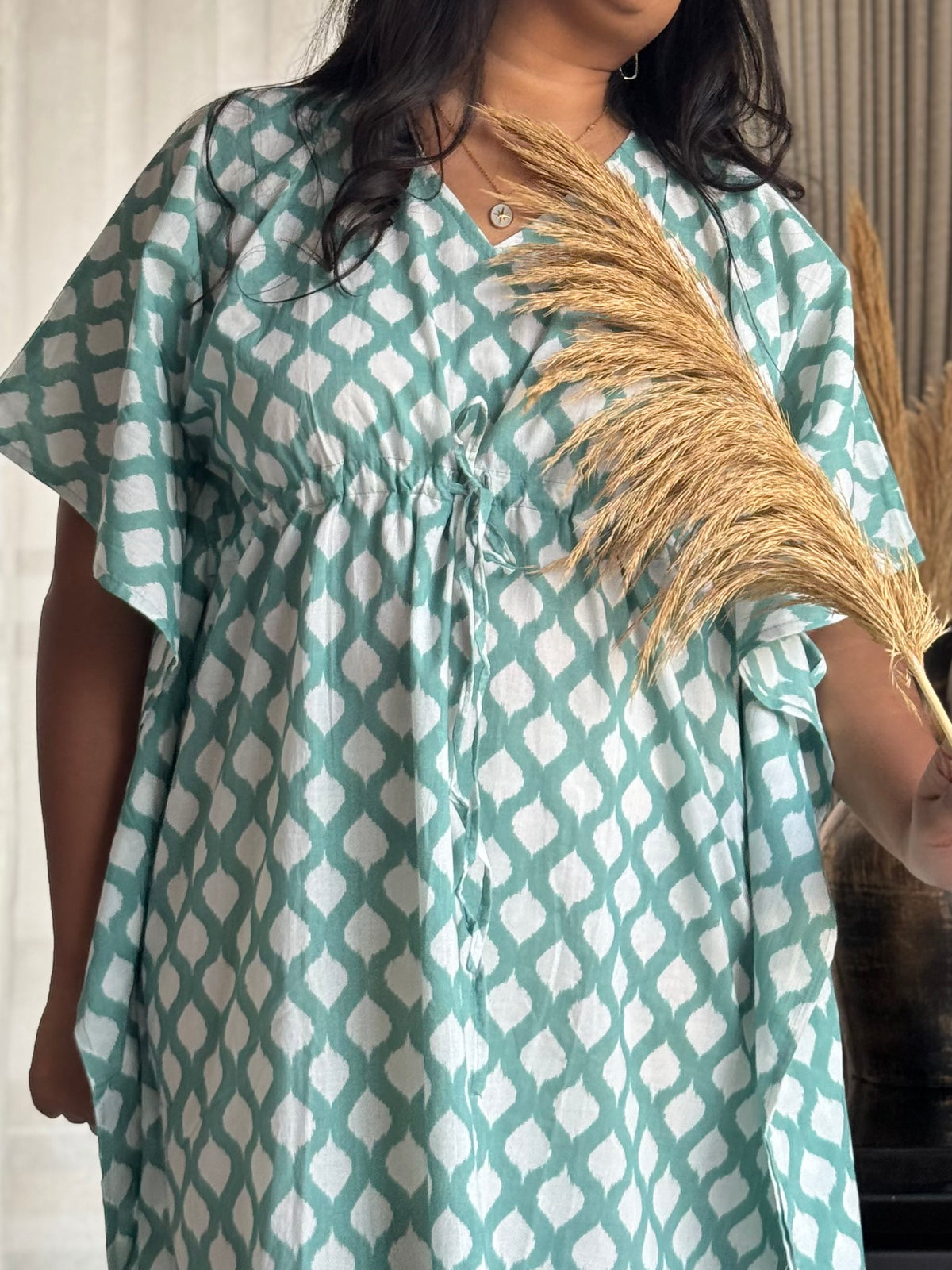 Whimsical Ikat Kaftan