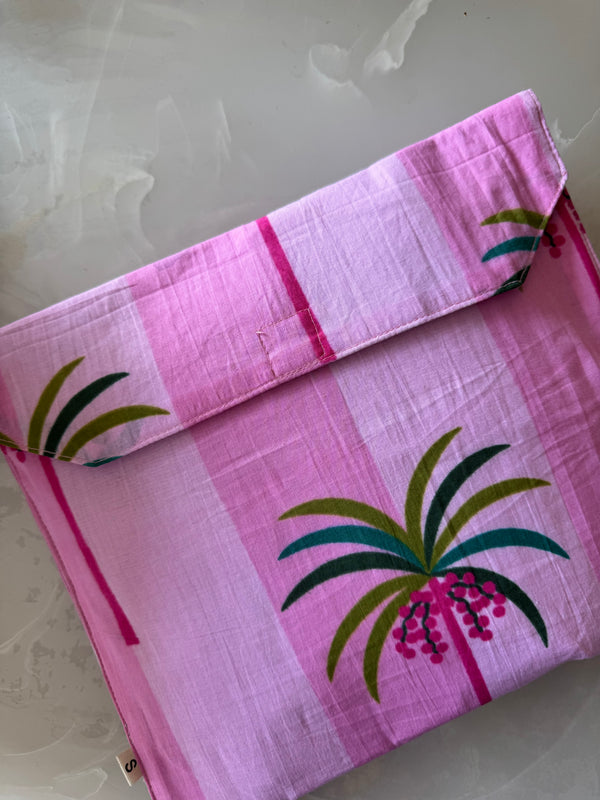 Pink Palm Paradise Night Suit