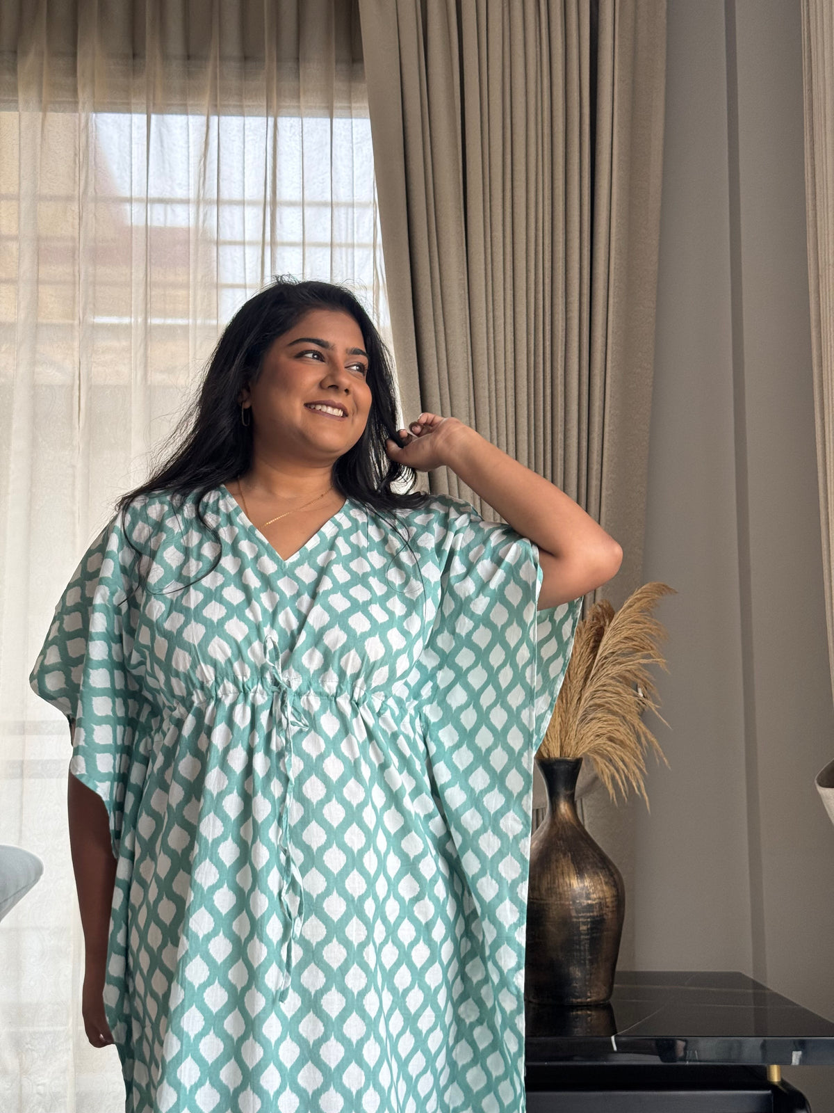 Whimsical Ikat  Kaftan