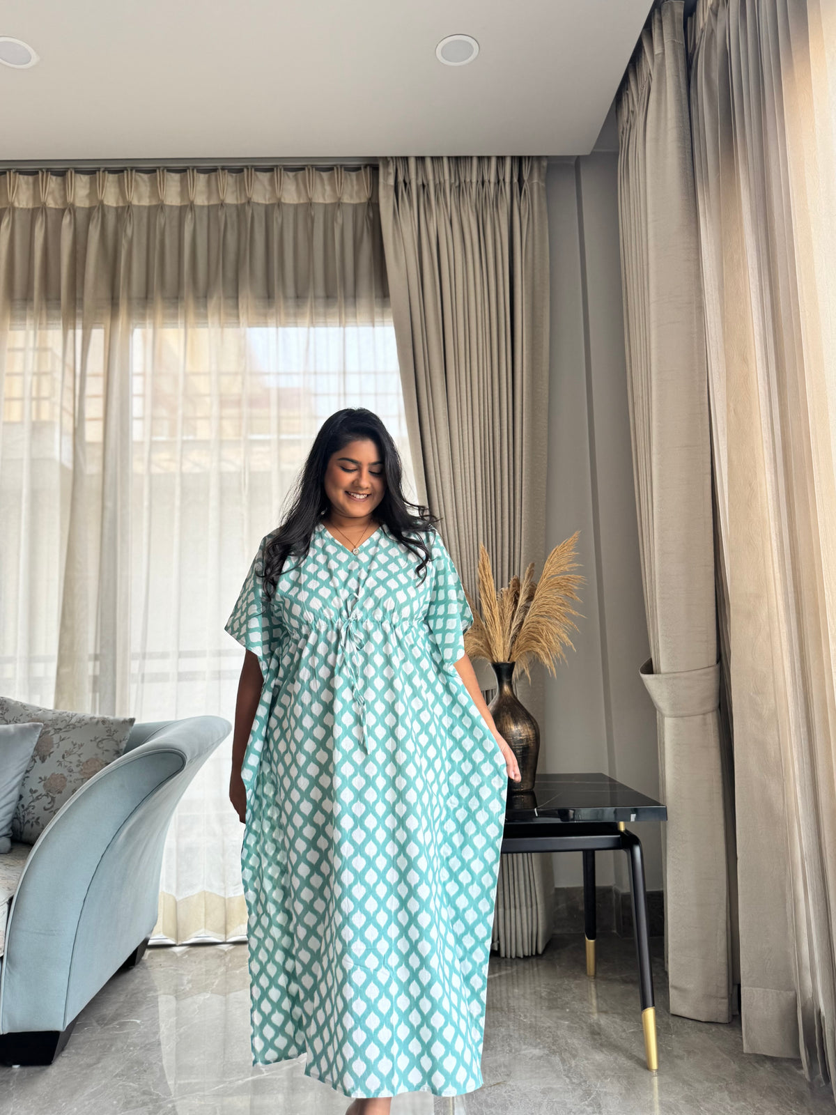 Whimsical Ikat  Kaftan
