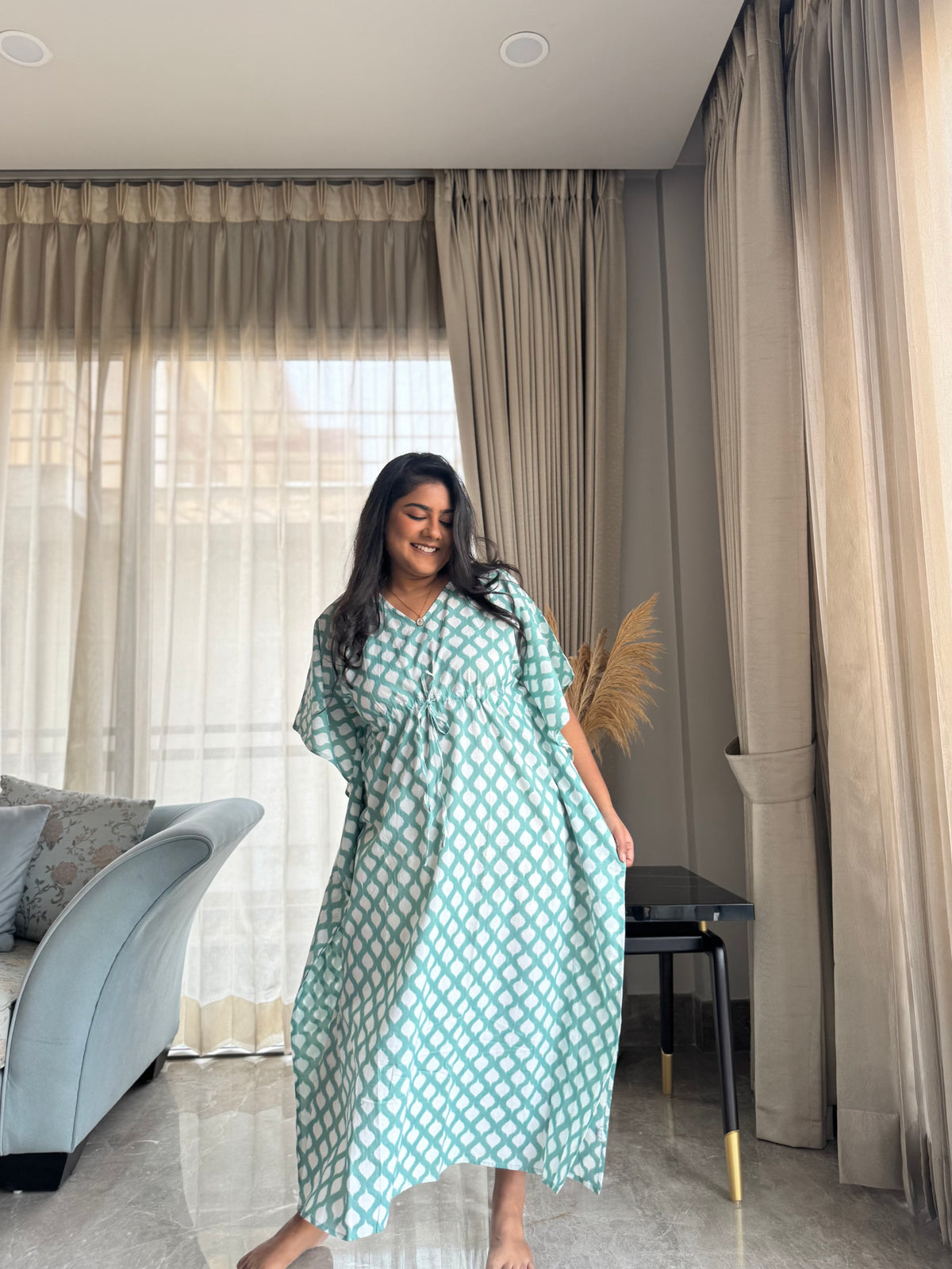 Whimsical Ikat  Kaftan