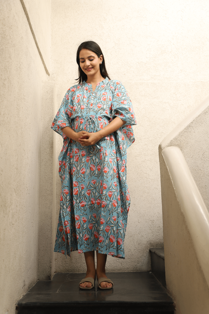 Bluebell Bloom Maternity Kaftan