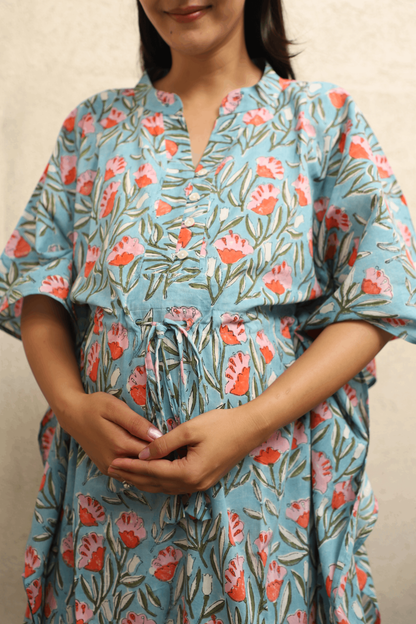 Bluebell Bloom Maternity Kaftan