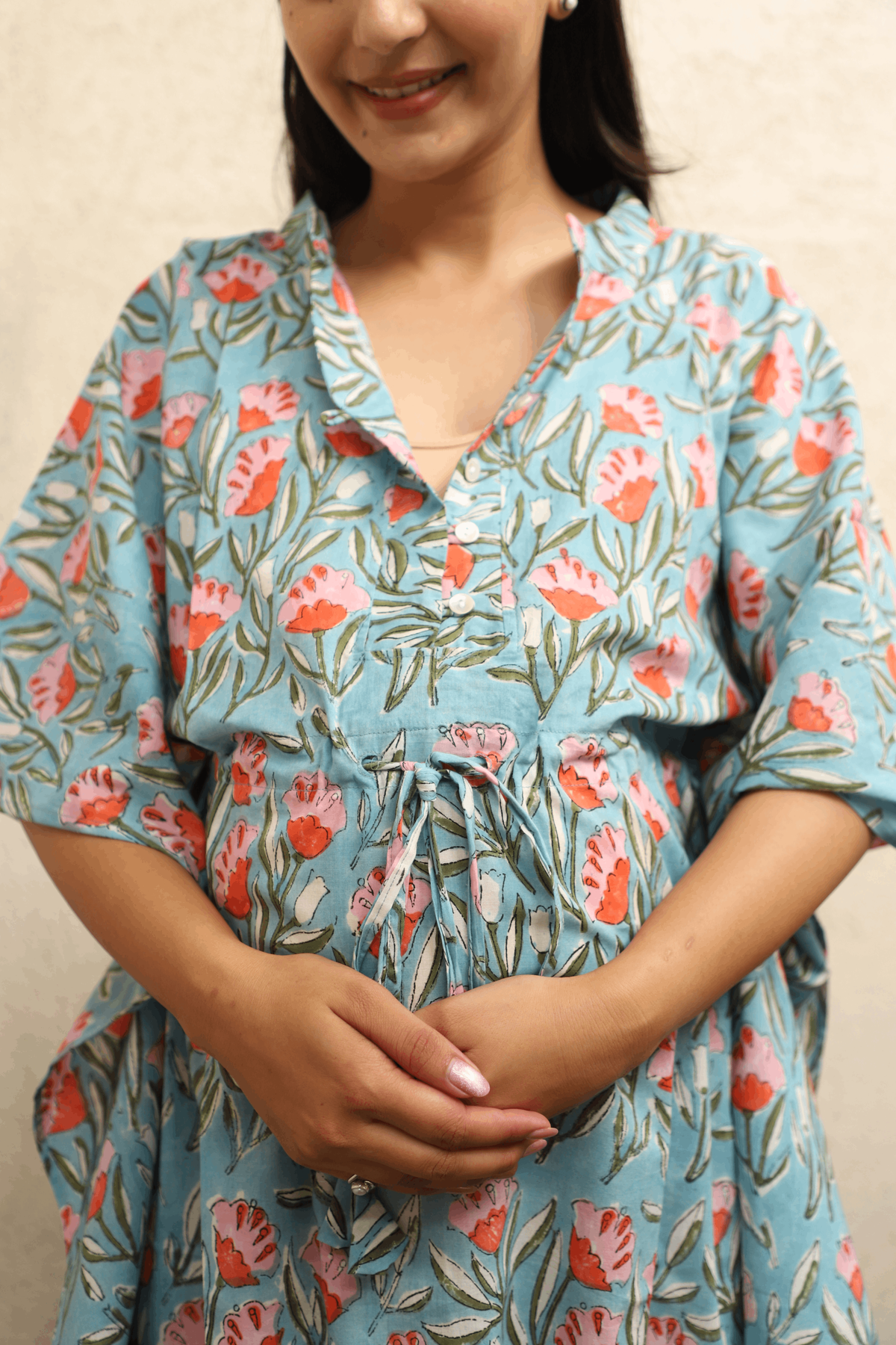 Bluebell Bloom Maternity Kaftan